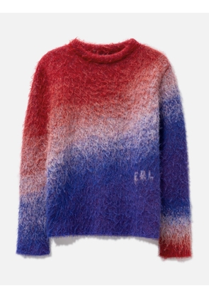 Unisex Degrade V-Neck Knit Sweater