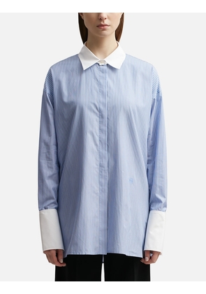 Deconstructed Shirt In Striped Cotton
