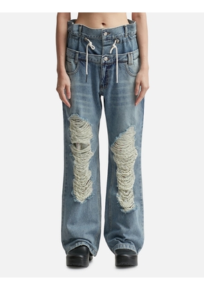 Beria String Double Waist Jeans