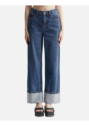 Crystal Cuff Straight Jean