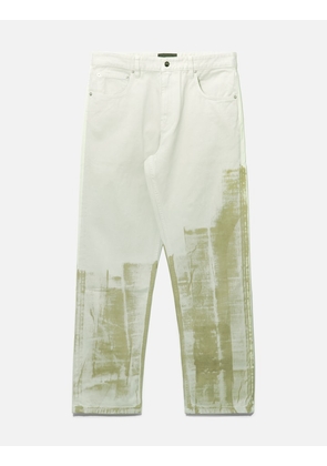 A COLD WALL GOLD PIGMENT PRINT JEANS