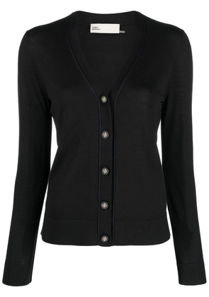 Tory Burch button-up knitted top - Black