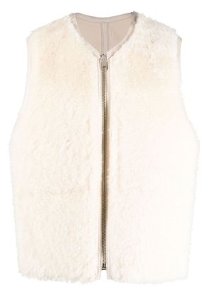 OUR LEGACY reversible shearling gilet - Neutrals