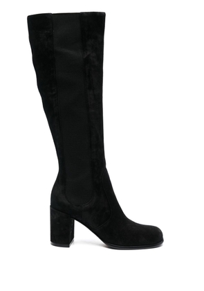 Sergio Rossi 90mm heeled suede boots - Black
