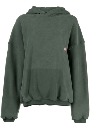 Alexander Wang cotton drawstring hoodie - Green