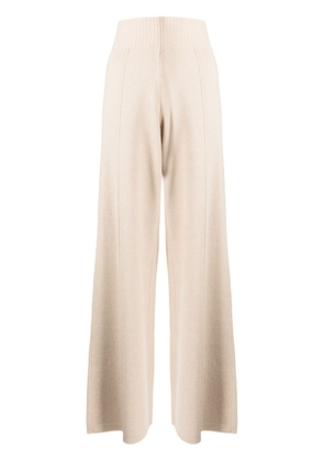Pringle of Scotland wide-leg knitted trousers - Brown