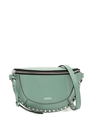 ISABEL MARANT Skano stud-embellished shoulder bag - Green