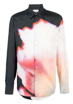 Alexander McQueen Solarised Flower silk shirt - Black