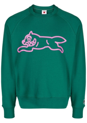 ICECREAM Running Dog cotton sweatshirt - Green