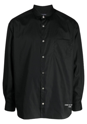 Comme Des Garçons Homme logo-print cotton shirt - Black