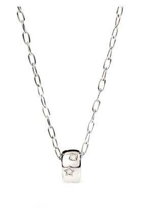 Pomellato 18kt rhodium plated white gold Iconica diamond necklace - Silver