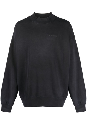 Willy Chavarria logo-print cotton sweatshirt - Black