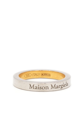 Maison Margiela logo-engraved ring - Silver