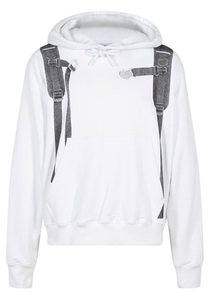 Off-White backpack-print drawstring hoodie