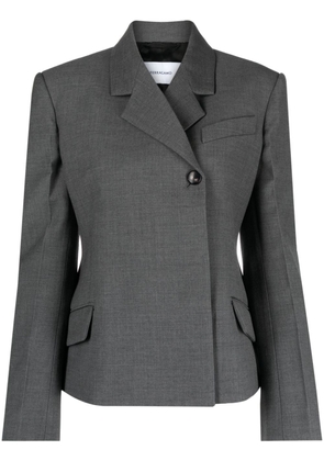 Ferragamo double-breasted wool blazer - Grey