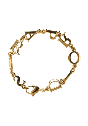 Christian Dior pre-owned logo-charm bracelet - Gold