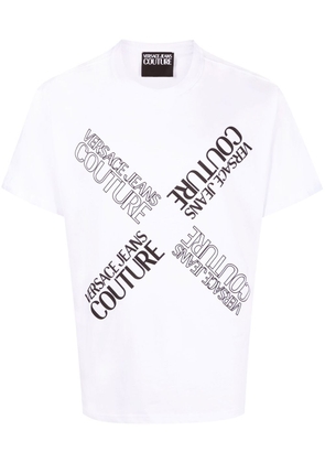 Versace Jeans Couture logo-print organic cotton T-shirt - White