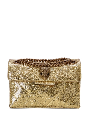 KG Kurt Geiger mini Kensington glitter crossbody bag - Gold