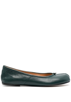 Maison Margiela Tabi leather ballerina shoes - Green