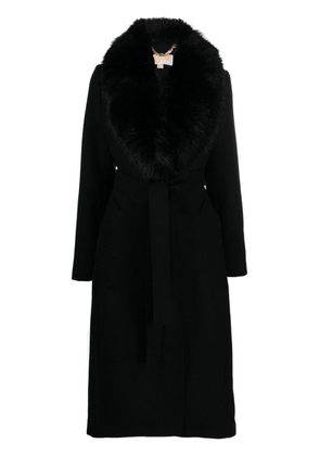 Michael Michael Kors faux-fur collar coat - Black