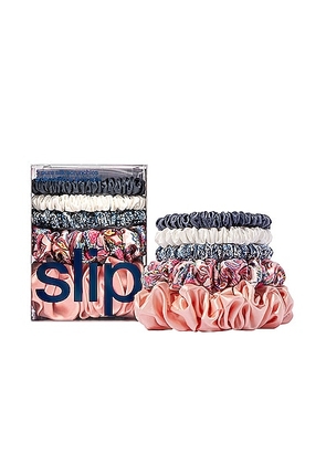 slip Abbey Scrunchie Set in Multi - Pink,Navy. Size all.