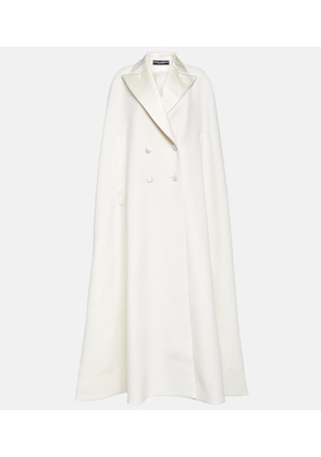 Dolce&Gabbana Double-breasted wool-blend cape