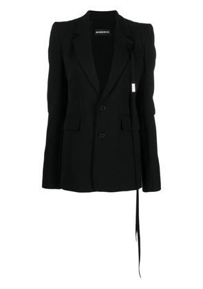 Ann Demeulemeester notched-lapels single-breasted blazer - Black