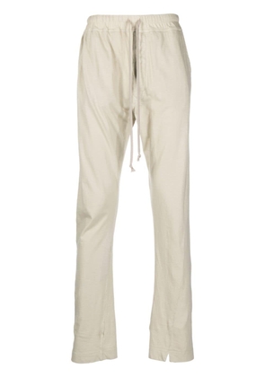 Rick Owens DRKSHDW straight-leg drawstring-waistband trousers - Neutrals
