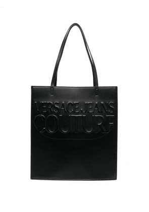 Versace Jeans Couture embossed-logo tote bag - Black