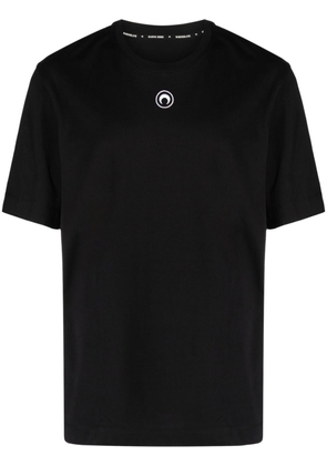 Marine Serre logo-print cotton T-shirt - Black