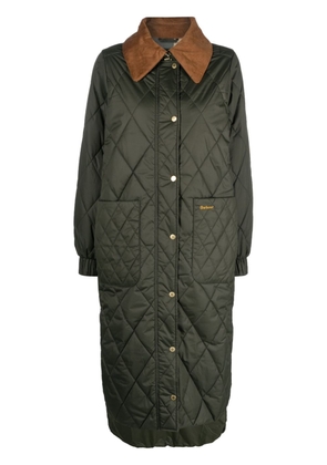 Barbour Marsett quilted maxi jacket - Green