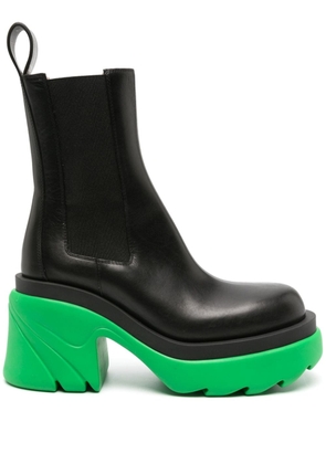 Bottega Veneta Pre-Owned 95mm Flash leather chelsea boots - Black