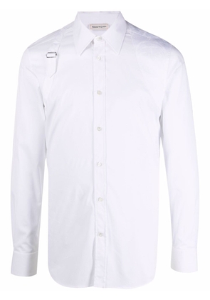 Alexander McQueen Harness long-sleeve shirt - White
