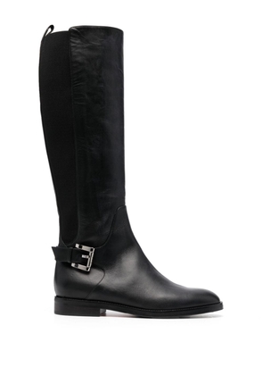 Baldinini buckle-detail leather boots - Black