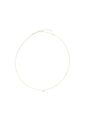 Zoë Chicco 14kt yellow gold single diamond chain necklace