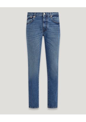 Belstaff Weston Tapered Jeans Men's Washed Denim Vintage Wash Indigo Size W30L32