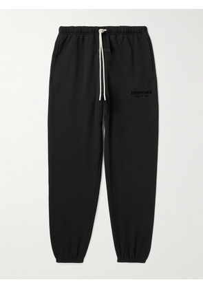 FEAR OF GOD ESSENTIALS - Logo-Appliquéd Cotton-Blend Jersey Sweatpants - Men - Black - XXS