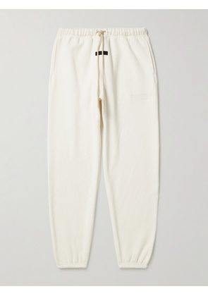 FEAR OF GOD ESSENTIALS - Tapered Logo-Appliquéd Cotton-Blend Jersey Sweatpants - Men - White - XXS
