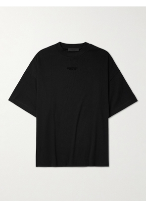 FEAR OF GOD ESSENTIALS - Logo-Appliquéd Cotton-Jersey T-Shirt - Men - Black - XXS