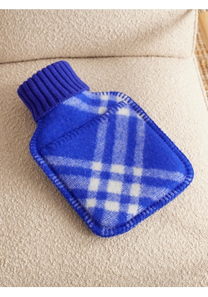 Burberry - Hot Water Bottle and Checked Wool Cover - Men - Blue
