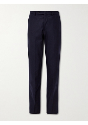 Sid Mashburn - Slim-Fit Straight-Leg Virgin Wool-Flannel Trousers - Men - Blue - UK/US 30