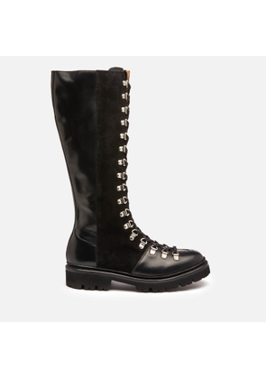 Grenson Women's Nanette Hi Leather/Suede Boots - Black - UK 4
