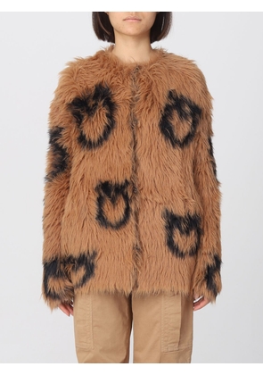 Fur Coats PINKO Woman colour Camel