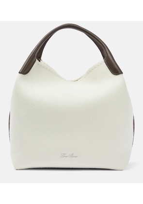 Loro Piana Bale Large leather-trimmed bucket bag