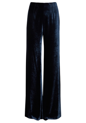 Galvan Julianne Velvet Trousers - Dark Blue - 38 (UK10 / S)
