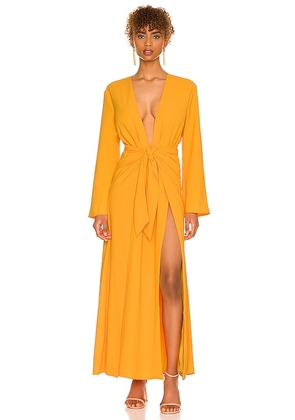 Camila Coelho Millie Maxi Dress in Tangerine. Size XS.