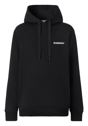 Burberry EKD logo-print cotton hoodie - Black