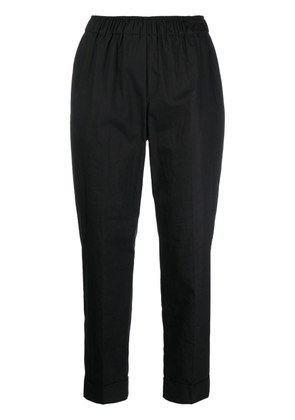 Semicouture cropped elasticated trousers - Black