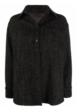 ASPESI tweed shirt jacket - Black