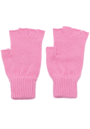 Pringle of Scotland Cosy fingerless cashmere gloves - Pink